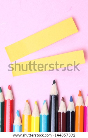 Color Pencils and Paper