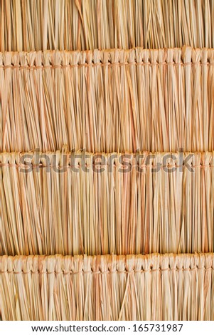 Close up straw background. Texture of straw in Thailand