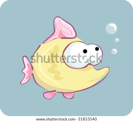 funny fish. stock vector : funny fish