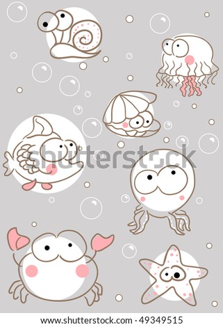 doodle sea creatures doodle sea creatures