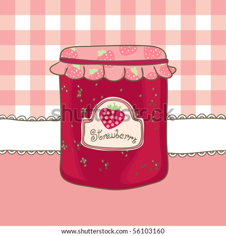 Cartoon Strawberry Jam