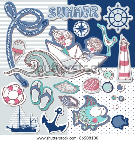 nautical scrapbook set nautical scrapbook set