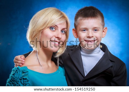 Mom with son