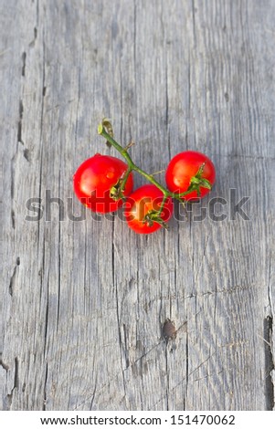natural vegetable vitamin - rich red tomato