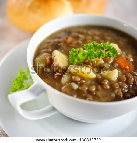brown lentil soup
