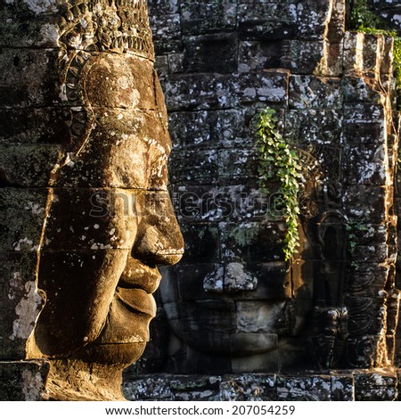 Angkor Thom. Following Jayavarman\'s death, it was modified and augmented by later Hindu and Theravada Buddhist kings in accordance with their own religious preferences.