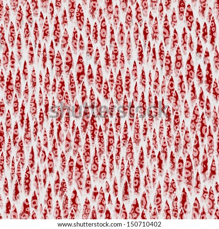 Seamless red reptile scale texture