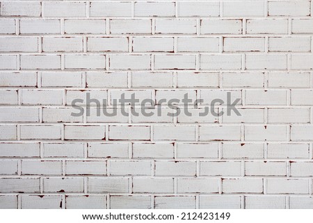 Old brick wall with wood white bricks