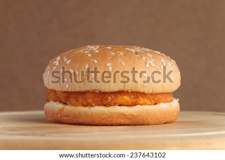 Spicy chicken hamburger