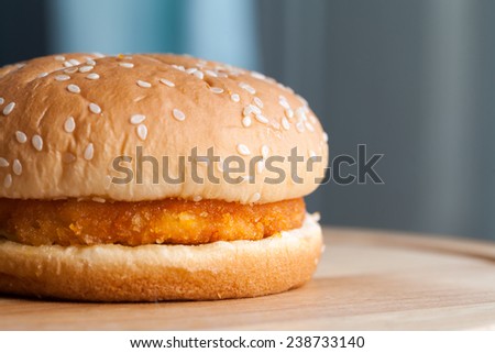 Spicy chicken hamburger