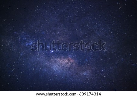 Close up Milky Way Galaxy