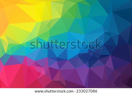 Colorful Low Polygon Random Triangle Abstract 5