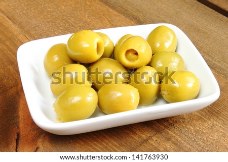 Stuffed green olives