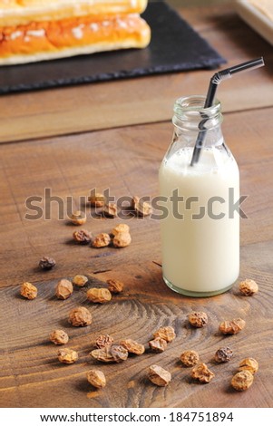 Tiger nuts beverage, Spanish horchata de chufas traditional from Valencia
