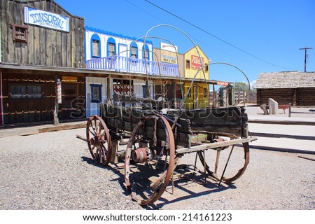 SELIGMAN, ARIZONA - AUGUST 16, 2014: Old West town, on August 16, 2014 in Seligman, Arizona. Seligman is origin of historic Route 66, its depot is the best original western facade all over Mother Road