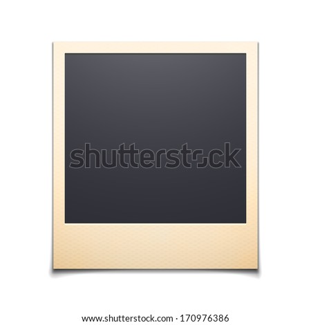 Polaroid photo frame isolated on white background Vector illustration Polaroid photo frame isolated on white background Vector illustration