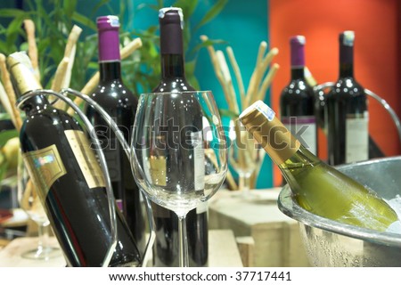 wine market at hotel lounge