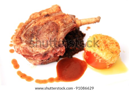 lamb chop steak meat