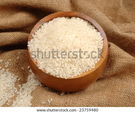 rice plant decorated with bowl