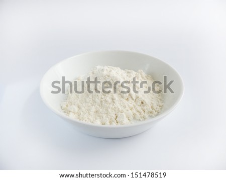 Flour in a bowl Cut