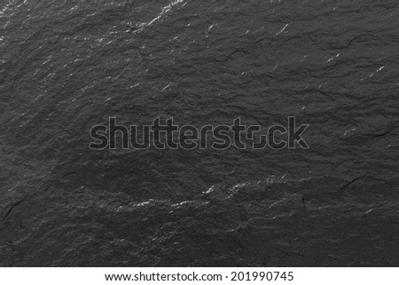 Glossy black slate background or texture.