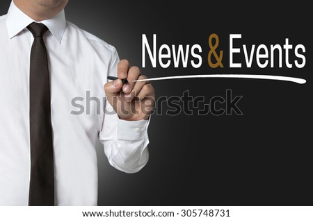 news and events written by businessman background.