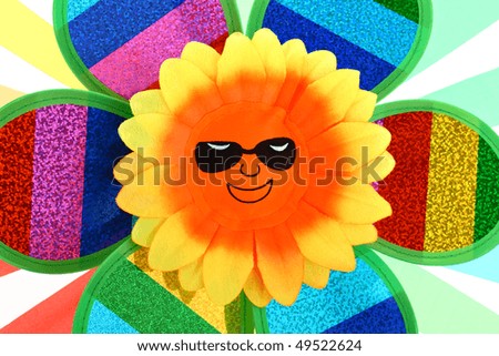clip art sun with sunglasses. stock photo : Abstract picture of sun with sunglasses in summer