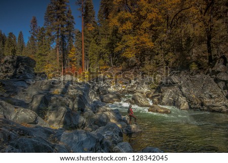 Autumn Fly Fishing on the North Fork Stanislaus River, CA.