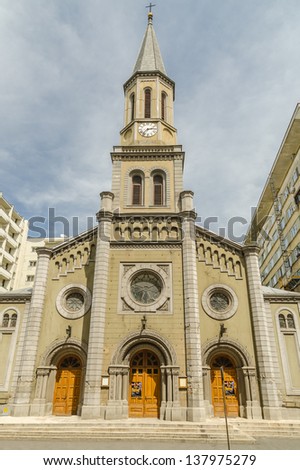 BUCHAREST, ROMANIA - MAY 09: Evangelical Lutheran Church On May 09, 2013 In Bucharest, Romania. Most congregations of the Lutheran Church in Romania have a 450 year old history.
