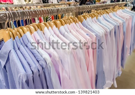 Man Shirts On Hanger