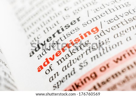 Advertising Word Definition In Dictionary