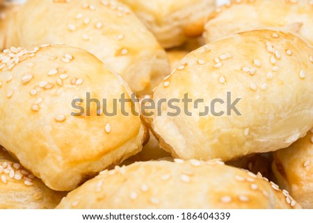 Cheese Filled Croissants With Sesame Topping