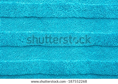 Blue Cotton Towel Texture Closeup