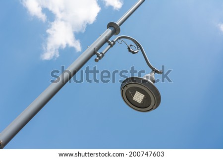 Street Light Pole Against Blue Sky