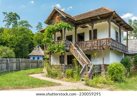 SIBIU, ROMANIA - AUGUST 19, 2014: Astra National Museum Complex is a museum complex which gathers four ethnology and civilisation museums in the city and laboratories for conservation and research.