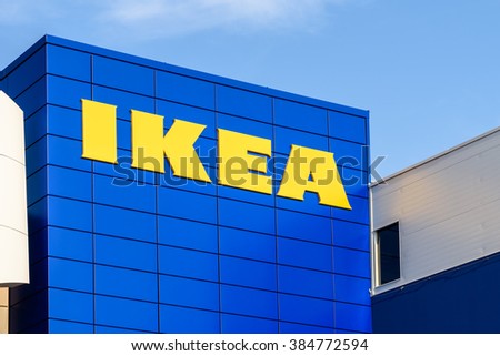 VIENNA, AUSTRIA - AUGUST 11, 2015: IKEA Store is a Swedish company registered in the Netherlands that designs and sells ready-to-assemble furniture, appliances and home accessories.