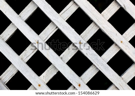 Crossing Fence Wooden Pattern