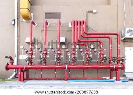 full set of water sprinkler and fire fighting system control pan