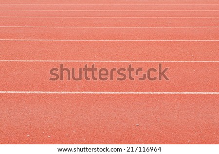 Athletics stadium running track