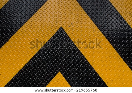 black and yellow pattern style of steel floor for background