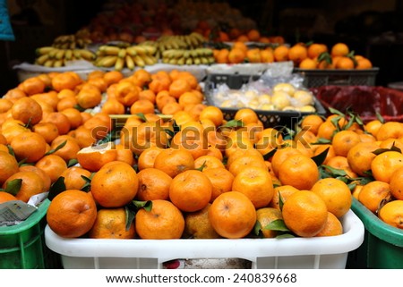 Mandarin Oranges on Sales in a Fruit Stall