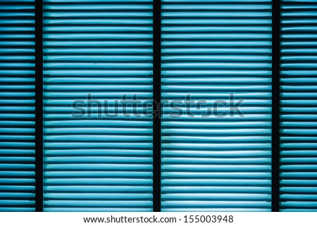 Air filter with light coming out of inside the blue.