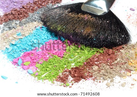 Colorful Makeup Brushes