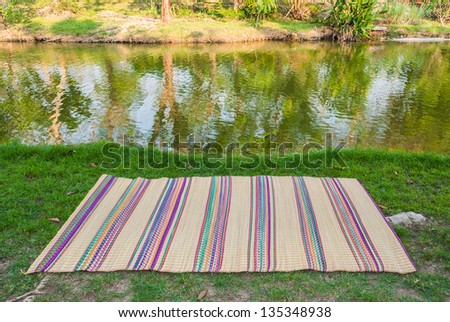 Picnic background that you can put the thing you want on the mat