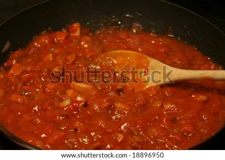 A spaghetti sauce