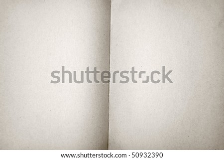 blank pages in book. stock photo : Blank pages of an old ook in close up in black and white