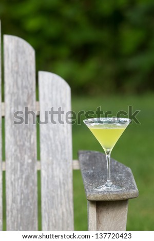 cocktail and garden chair