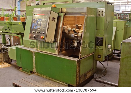 Different types of industrial machines and equipment