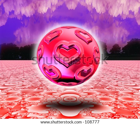 Love orb from the Gods symbolizing relationships
