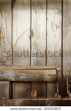 old vintage wooden wall outside near home.